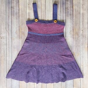 Free People Girls' Purple Ombre Knit Strap Dress